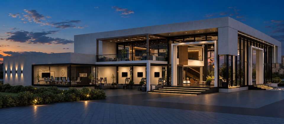 Tameer Sales Office, a project from the UPSCALE company profile.